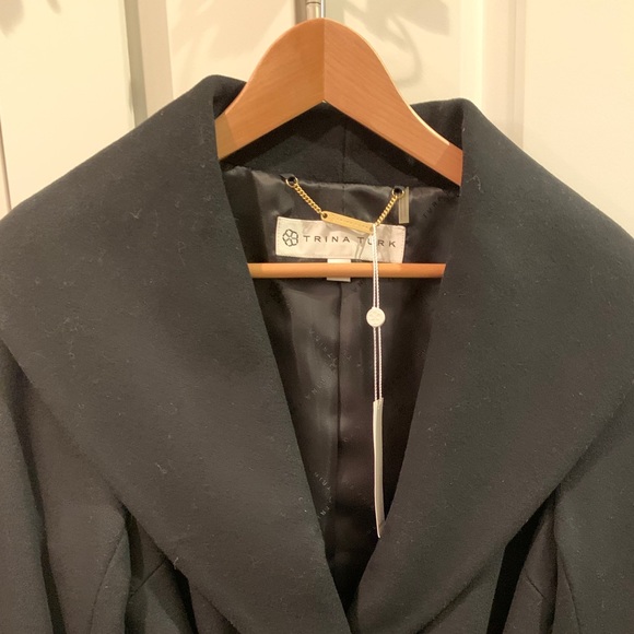 Trina Turk black wool coat - Picture 2 of 10